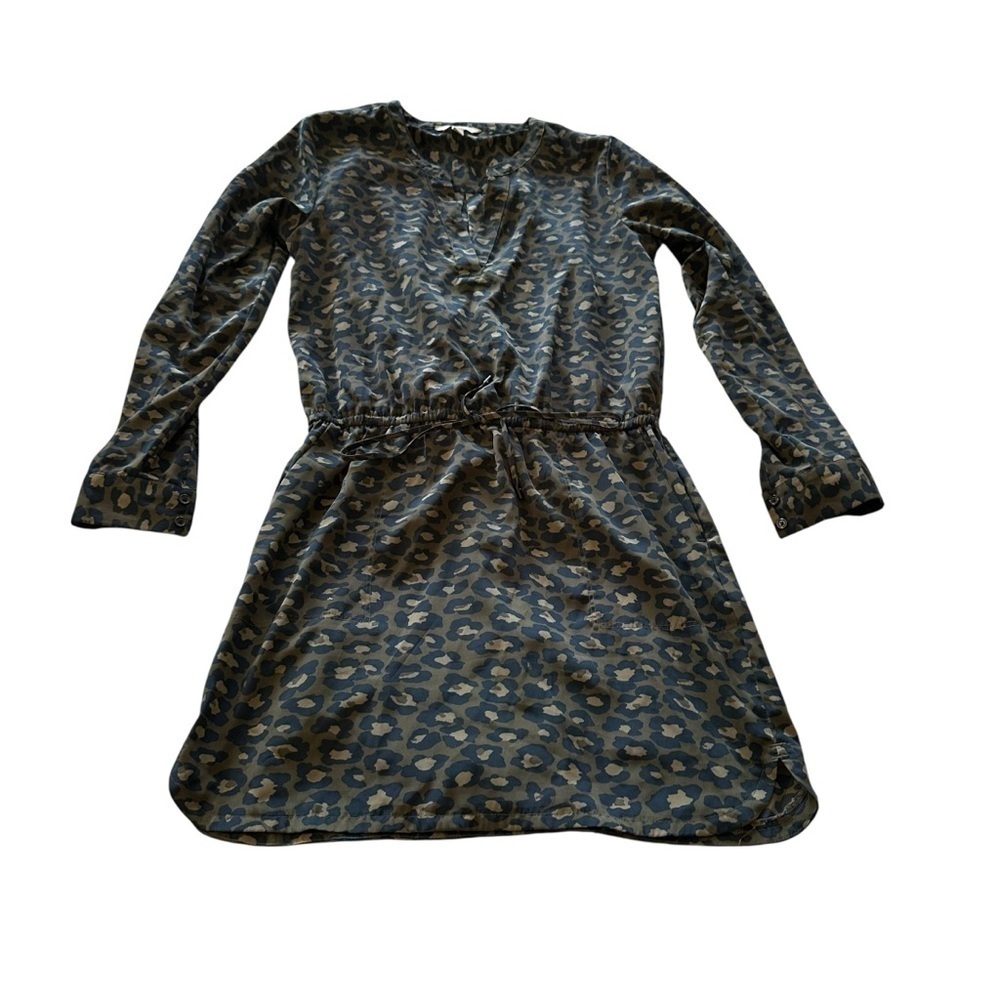Banana Republic Leopard Print Dress - Black and Brown